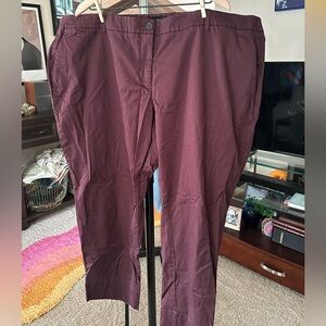 Wildfang Essential Trouser Maroon 24W